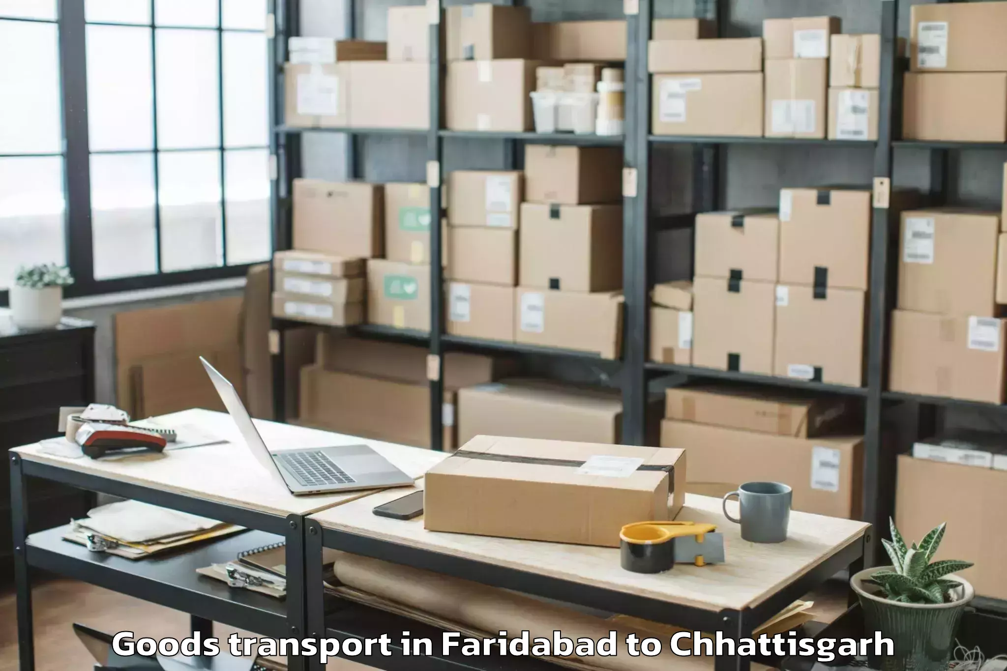 Book Your Faridabad to Baloda Bazar Goods Transport Today